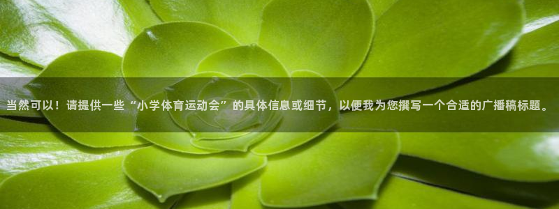 3377体育官网下载平台APP：当然可以！请提供一些“小学体