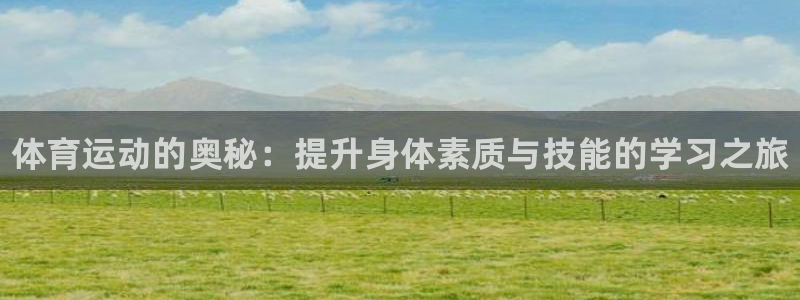 3377体育官网下载平台注册要钱吗：体育运动的奥秘：提升身体